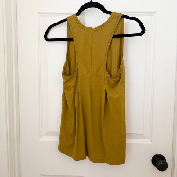 Women Lululemon Essential Tank Top *Train Slim Fit Hip Length in Gold Spice - Picture 3 of 7